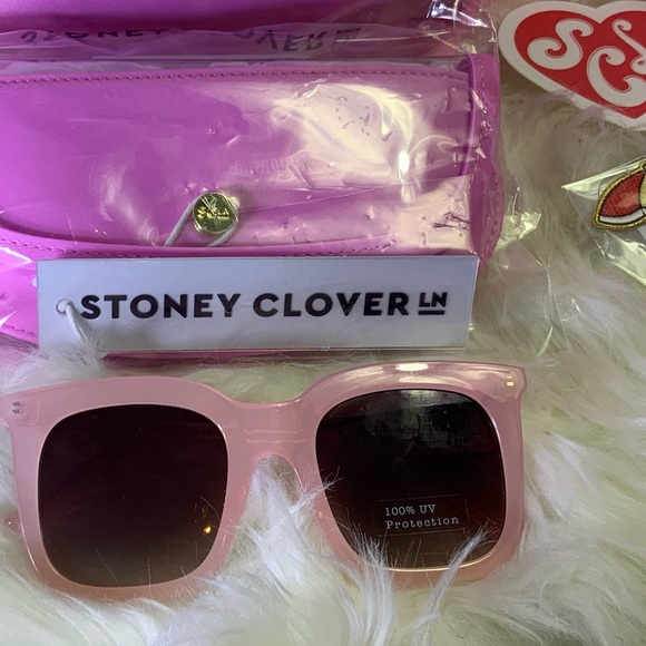 Stoney Clover Lane x Target Light Pink Oversized Square Sunglasses - Picture 1 of 5